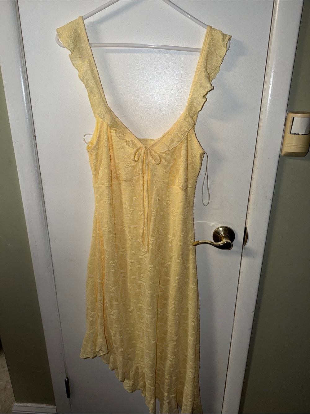 Yellow Tie-Front Dress